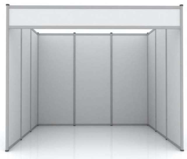 Shell scheme booth structure render